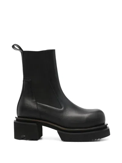 Rick Owens Beatle Bogun Boots In Black