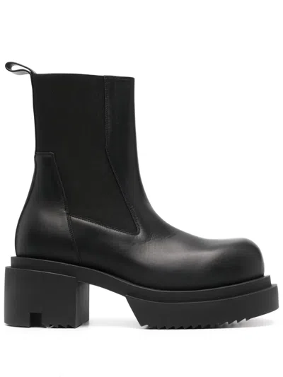 Rick Owens Beatle Bogun Boots In Black