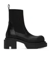 Rick Owens Beatle Bogun 60 Leather Ankle Boots In Black