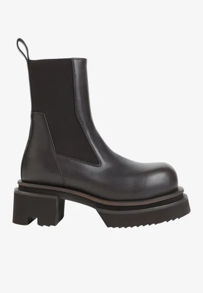 Rick Owens Beatle Bogun Chelsea Boots In Black
