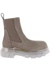 Rick Owens Beatle Bozo Chelsea Boots In Brown