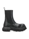 Rick Owens Black Concordians Beatle Bozo Tractor Chelsea Boots