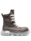 Rick Owens Beatle Bozo Tractor Ankle Boots In Braun