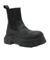 Rick Owens Leather Boot In Black