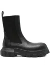 Rick Owens Black Concordians Beatle Bozo Tractor Chelsea Boots In Black