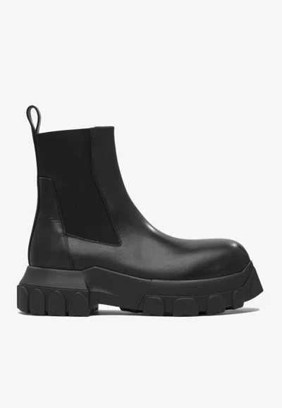 RICK OWENS BEATLE BOZO TRACTORS ANKLE BOOTS