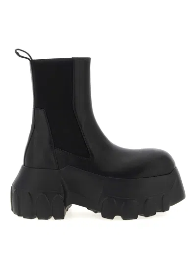 Rick Owens Beatle Mega Tractor Ankle Boots In Multi
