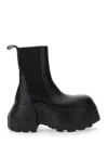 Rick Owens Beatle Mega Tractor Ankle Boots In Black