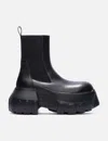 Rick Owens Black Concordians Beatle Bozo Tractor Chelsea Boots In Black