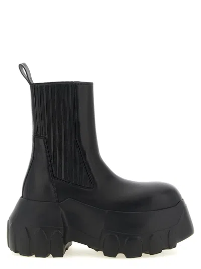 Rick Owens Beatle Mega Tractor Boot In Black