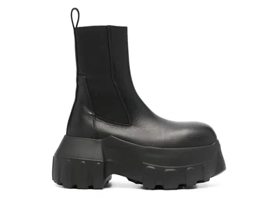 Pre-owned Rick Owens Beatle Mega Tractor Boot (women's) Sneakers In Black