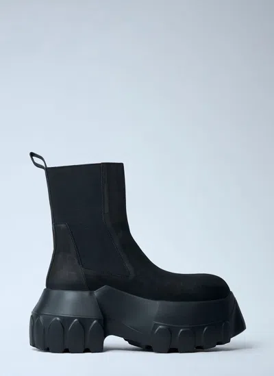 Rick Owens Beatle Mega Tractor Boots In Black