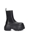 Rick Owens Beatle Mega Tractor Boots In Black