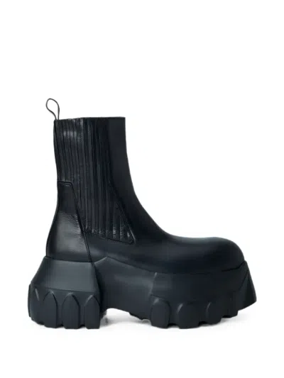 Rick Owens Beatle Mega Tractor Boots In Black