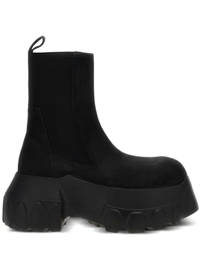 Rick Owens Beatle Mega Tractor Boots In Black