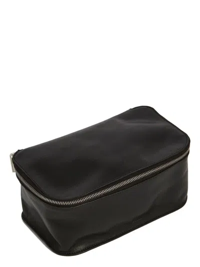 Rick Owens Beauty Medium Handbag In 100% Calf Leather In Black