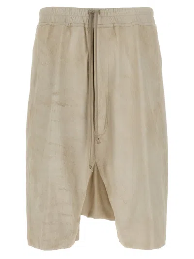 RICK OWENS BEIGE BERMUDA SHORTS