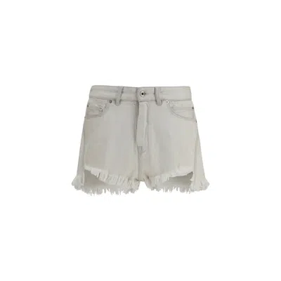 Rick Owens Beige Cotton Bermuda Shorts In Gray