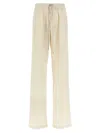 Rick Owens Elastic Waist Casual Pants In Beige
