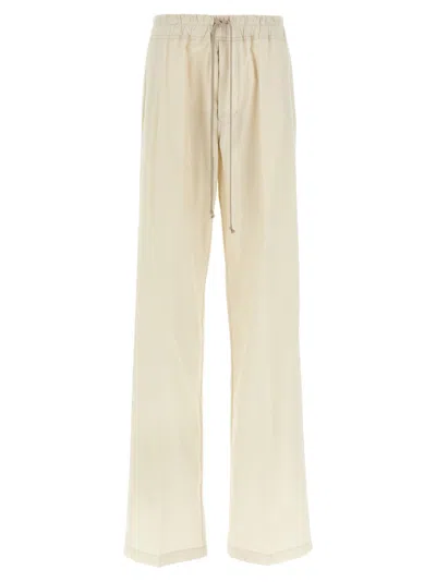 RICK OWENS BEIGE DIETRICH DRAWNSTRING PANTS