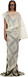 Rick Owens Beige Edfu Leather Maxi Dress In 21 Natural