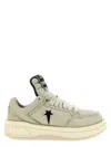 Rick Owens X Converse Drkshdw Padded Leather Sneakers In Beige