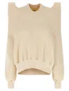 Rick Owens Beige Tecsweat Sweatshirt In Beige