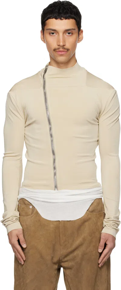 Rick Owens Beige Temple Gary Jacket