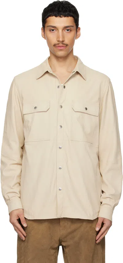 Rick Owens Beige Temple Outershirt