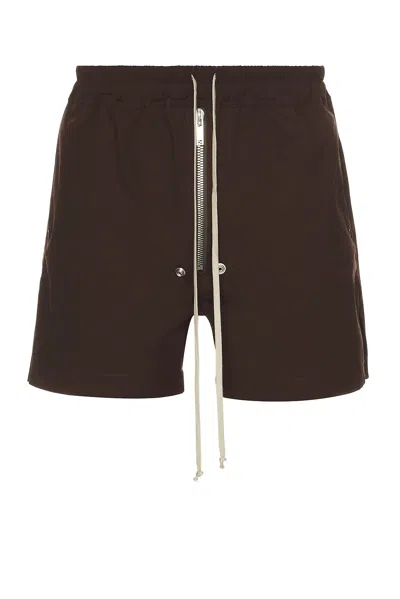 Rick Owens Bela Boxers In Mahogany