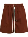 Rick Owens Bela Boxers Poplin Shorts In Red