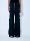 Rick Owens Men Bela Cargo Track Pants In Black