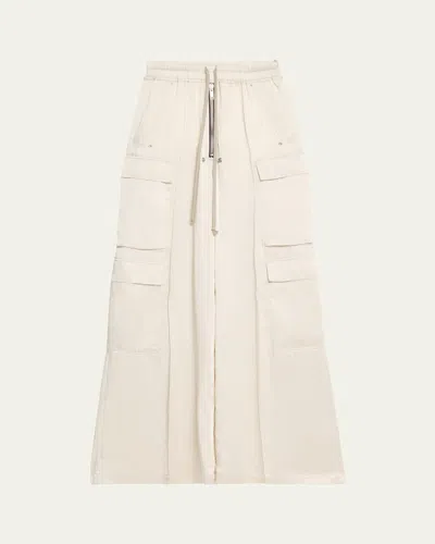 Rick Owens Bela Cargo Wide Leg Pants In Dinge
