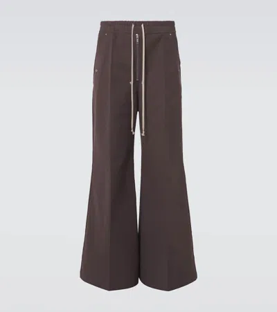 RICK OWENS BELA COTTON WIDE-LEG PANTS