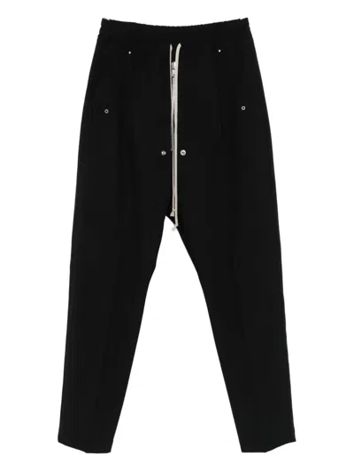 RICK OWENS BELA DRAWSTRING BUTTON TROUSERS