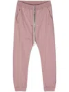 Rick Owens Bela Jersey Track Pants In Dusty Pink