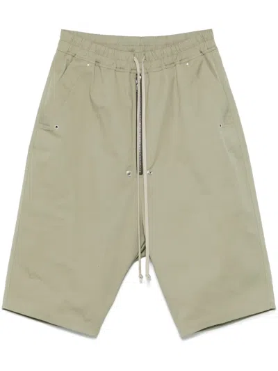 Rick Owens Bela Pods Shorts In Green