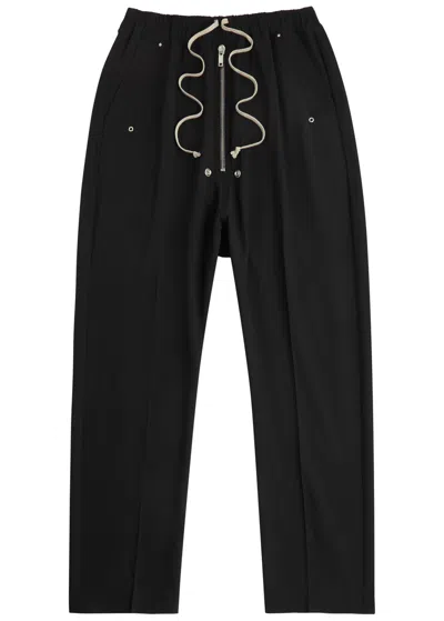 Rick Owens Bela Tapered-leg Wool Trousers In Black