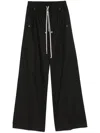 Rick Owens Women Satin Cargo Pants In Black