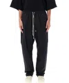 Rick Owens Bela Drawstring Button Trousers In Black