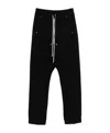 Rick Owens Straight Leg Trousers Eyelet Accents In Black