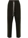 Rick Owens Bela Cotton-blend Poplin Pants In Green