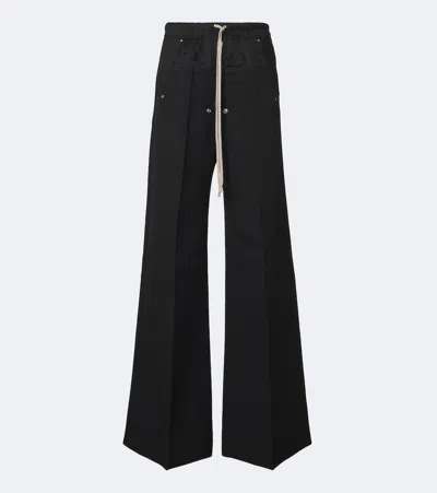 Rick Owens Bela Virgin Wool Wide-leg Pants In Black