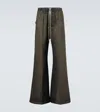 Rick Owens Khaki Concordians Wide Bela Trousers In Gray