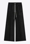 Rick Owens Wide Bela Cotton Poplin Pants
