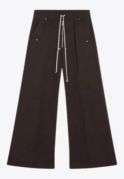 RICK OWENS BELA WIDE-LEG TRACK PANTS