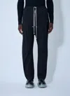 Rick Owens Straight Leg Trousers Eyelet Accents In Black