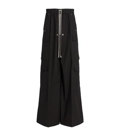 Rick Owens Belas Cargo Trousers In Black