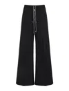 Rick Owens Mens Black Cargobelas Multi-pockets Wide-leg Relaxed-fit Stretch-cotton Trousers In Black