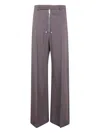 Rick Owens Belas Pleated Zip-front Wide-leg Trousers In Gray